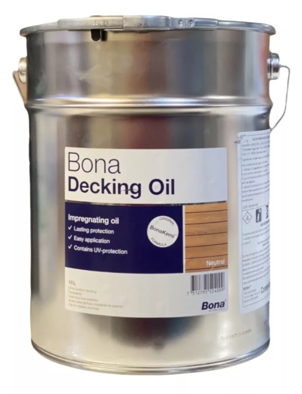 Aceite Para Deck Bona Decking Oil 10 Lts Color Neutro